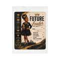 Future Leader Microfiber Blanket — Inspirational Kids Throw with Name Line