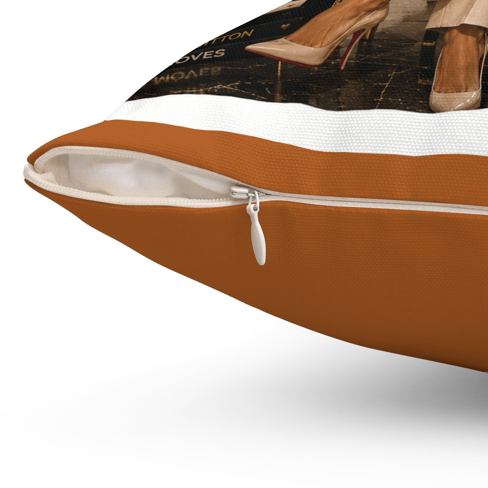 Hood-Classic Definition Decorative Pillow — 'Hood-Classic' Couple Illustration